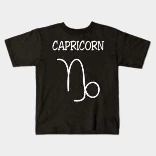 Capricorn Zodiac Sign Kids T-Shirt